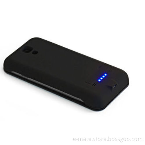 High-end Rubber Painted Power Case for Samsung Galaxy S4, with Leather Cover and KickstandNew